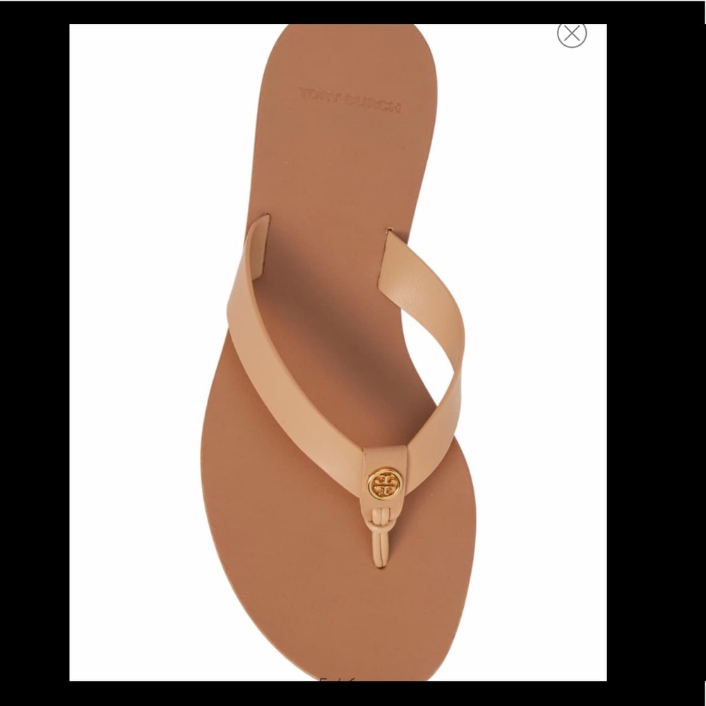 Tory Burch Manon sandals. Natural Vachetta color.
